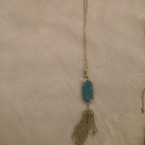 Kendra Scott turquoise tassel necklace